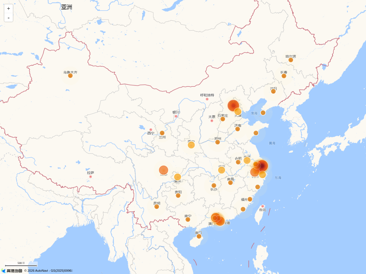 城市门店星图